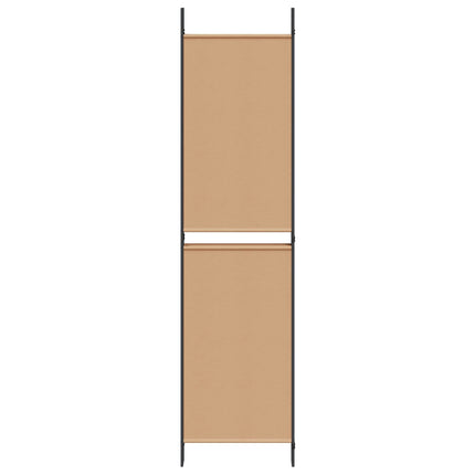 5-panel rumskärm Beige 250 x 200 cm Tyg