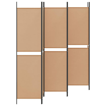 6-panelers rumsavdelare Beige 300 x 200 cm Tyg