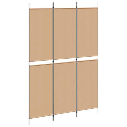 3-panelers rumsavdelare Beige 150 x 220 cm Tyg