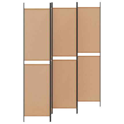 5-panel rumsavskiljare Beige 250 x 220 cm Tyg