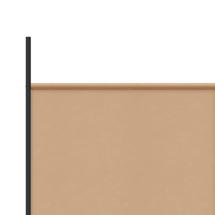 6-panelers rumsavdelare Beige 300 x 220 cm Tyg