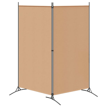 2-Panel Rumsavskiljare Beige 175 x 180 cm Tyg