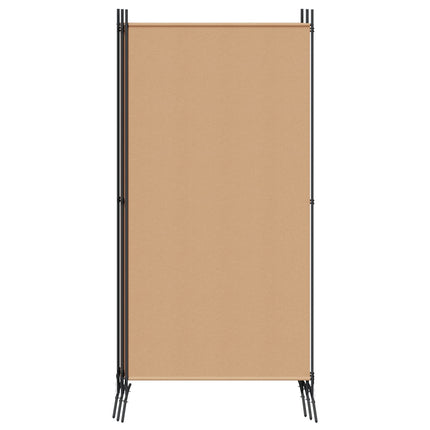 5-panel rumsavskiljare Beige 433 x 180 cm Tyg