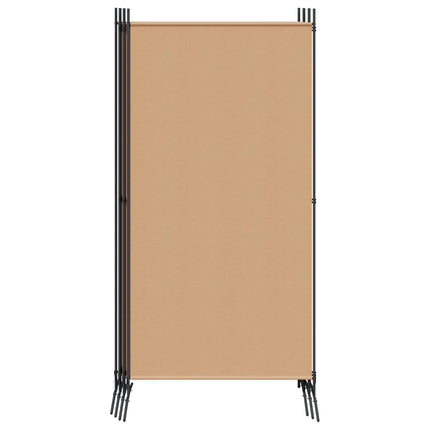6-panelers rumsavdelare Beige 520 x 180 cm Tyg