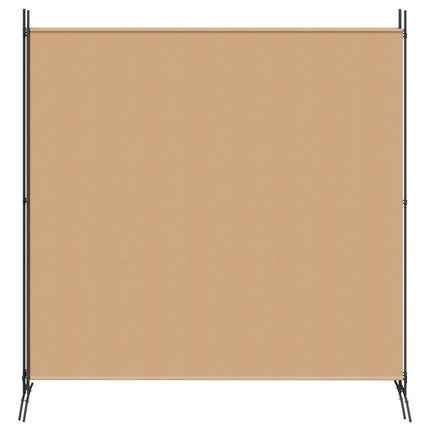 4-panelig rumsavskiljare Beige 525 x 180 cm Tyg