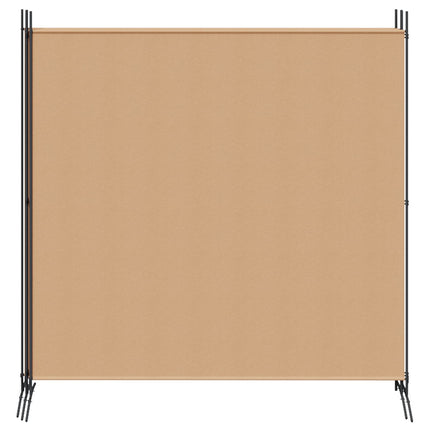 4-panelig rumsavskiljare Beige 698 x 180 cm Tyg