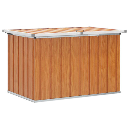 Utomhusförvaringslåda trä 109 x 67 x 65 cm Galvaniserat stål