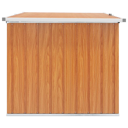 Utomhusförvaringslåda Galvaniserat stål 150 x 101 x 91 cm trä