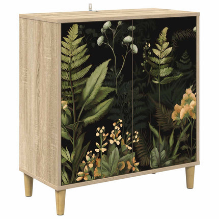 Sideboard RHENEN Sonoma-ek 69 x 33 x 75 cm Konstruerat trä