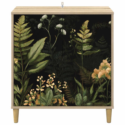 Sideboard RHENEN Sonoma-ek 69 x 33 x 75 cm Konstruerat trä