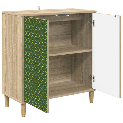 Sideboard GELEEN Sonoma-ek 69 x 33 x 75 cm Konstruerat trä
