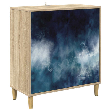 Sideboard RAALTE Sonoma-ek 69 x 33 x 75 cm Konstruerat trä