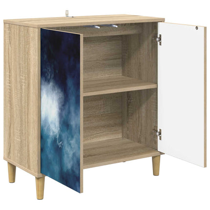 Sideboard RAALTE Sonoma-ek 69 x 33 x 75 cm Konstruerat trä