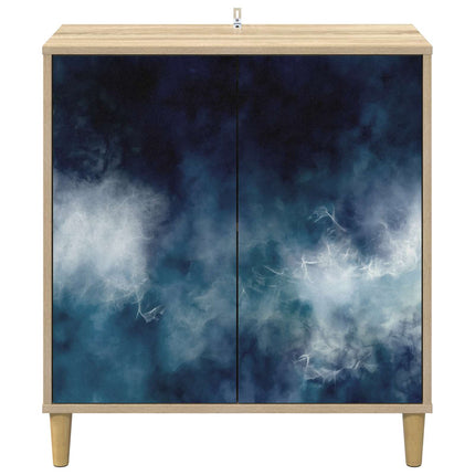 Sideboard RAALTE Sonoma-ek 69 x 33 x 75 cm Konstruerat trä