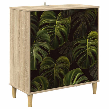 Sideboard ELBURG Sonoma-ek 69 x 33 x 75 cm Konstruerat trä