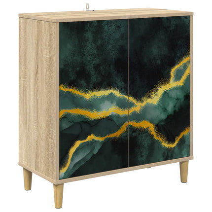 Sideboard WIJHE Sonoma-ek 69 x 33 x 75 cm Konstruerat trä