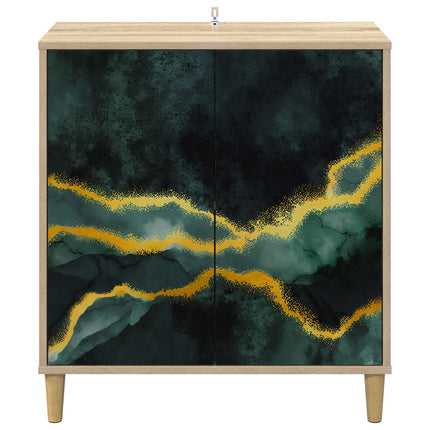 Sideboard WIJHE Sonoma-ek 69 x 33 x 75 cm Konstruerat trä