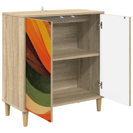 Sideboard BONN Sonoma-ek 69 x 33 x 75 cm Konstruerat trä