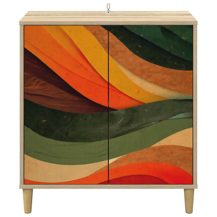 Sideboard BONN Sonoma-ek 69 x 33 x 75 cm Konstruerat trä