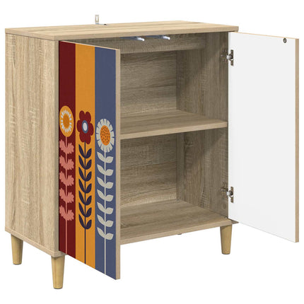Sideboard ESSEN Sonoma-ek 69 x 33 x 75 cm Konstruerat trä