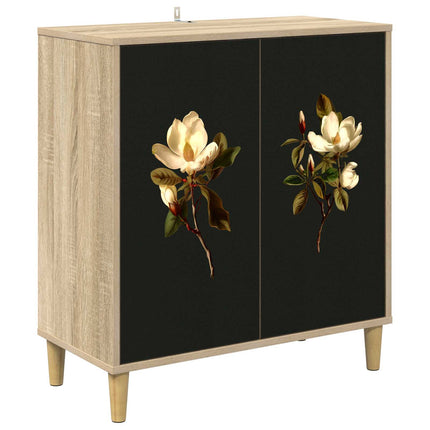 Sideboard BREMEN Sonoma-ek 69 x 33 x 75 cm Konstruerat trä