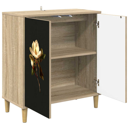 Sideboard BREMEN Sonoma-ek 69 x 33 x 75 cm Konstruerat trä