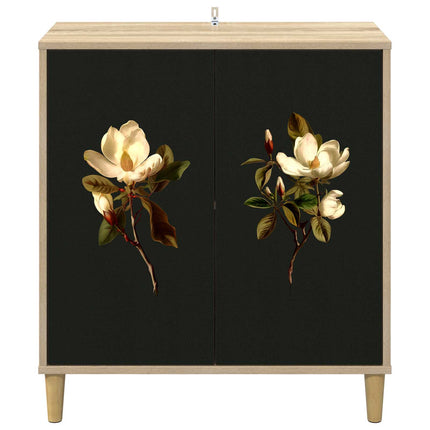 Sideboard BREMEN Sonoma-ek 69 x 33 x 75 cm Konstruerat trä