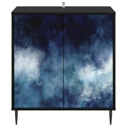 Sideboard RAALTE Svart ek 69 x 33 x 76 cm Konstruerat trä