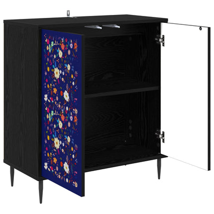 Sideboard MAINZ Svart ek 69 x 33 x 76 cm Konstruerat trä