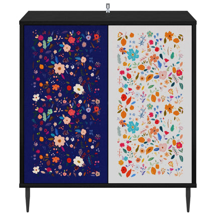 Sideboard MAINZ Svart ek 69 x 33 x 76 cm Konstruerat trä