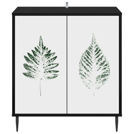 Sideboard HANAU Svart ek 69 x 33 x 76 cm Konstruerat trä