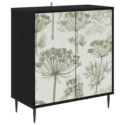 Sideboard GOTHA Svart ek 69 x 33 x 76 cm Konstruerat trä