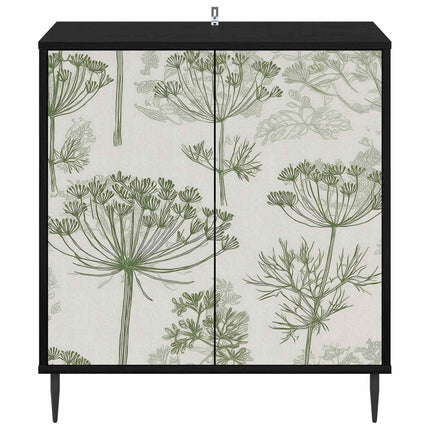 Sideboard GOTHA Svart ek 69 x 33 x 76 cm Konstruerat trä