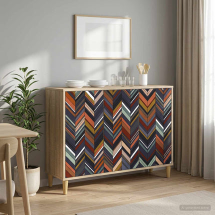 Sideboard OMMEN Sonoma-ek 102 x 33 x 75 cm Konstruerat trä