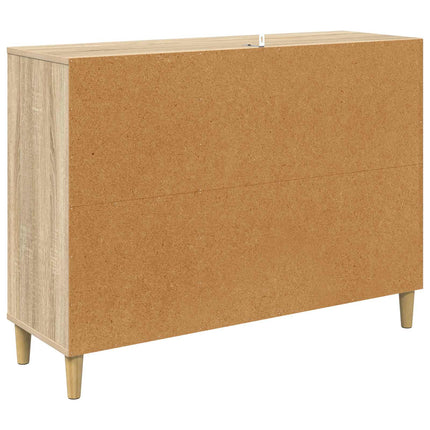 Sideboard OMMEN Sonoma-ek 102 x 33 x 75 cm Konstruerat trä