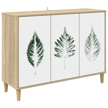 Sideboard HANAU Sonoma-ek 102 x 33 x 75 cm Konstruerat trä