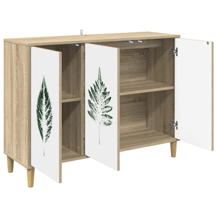 Sideboard HANAU Sonoma-ek 102 x 33 x 75 cm Konstruerat trä