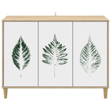 Sideboard HANAU Sonoma-ek 102 x 33 x 75 cm Konstruerat trä