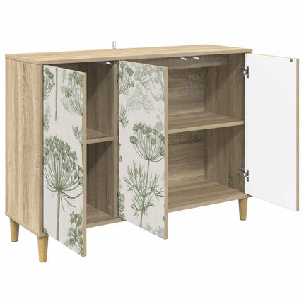Sideboard GOTHA Sonoma-ek 102 x 33 x 75 cm Konstruerat trä