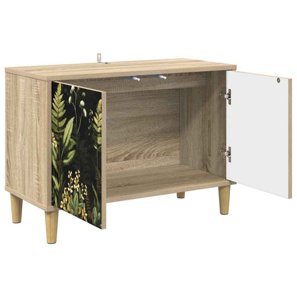 TV-skåp RHENEN 69 x 33 x 50 cm Sonoma-ek Konstruerat trä