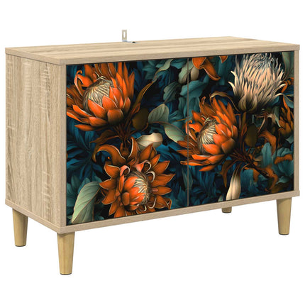 TV-skåp LOCHEM 69 x 33 x 50 cm Sonoma-ek Konstruerat trä