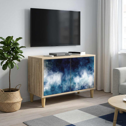 TV-skåp RAALTE 69 x 33 x 50 cm Sonoma-ek Konstruerat trä
