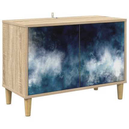 TV-skåp RAALTE 69 x 33 x 50 cm Sonoma-ek Konstruerat trä