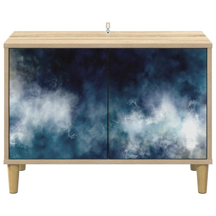 TV-skåp RAALTE 69 x 33 x 50 cm Sonoma-ek Konstruerat trä