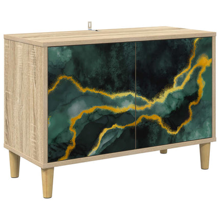 TV-skåp WIJHE 69 x 33 x 50 cm Sonoma-ek Konstruerat trä