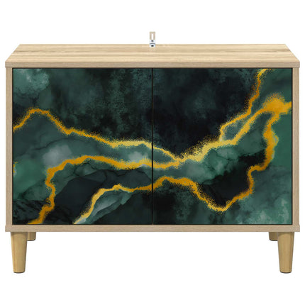 TV-skåp WIJHE 69 x 33 x 50 cm Sonoma-ek Konstruerat trä