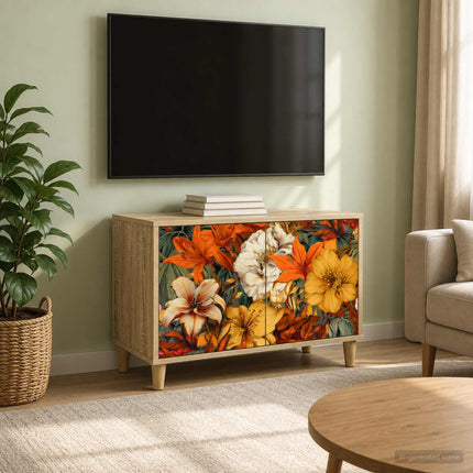 TV-skåp GENNEP 69 x 33 x 50 cm Sonoma-ek Konstruerat trä