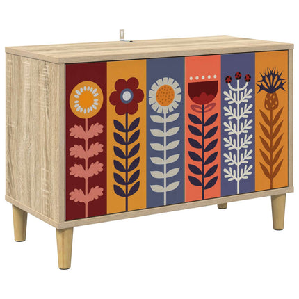 TV-skåp ESSEN 69 x 33 x 50 cm Sonoma-ek Konstruerat trä