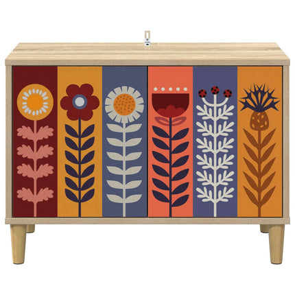 TV-skåp ESSEN 69 x 33 x 50 cm Sonoma-ek Konstruerat trä