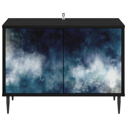 TV-skåp RAALTE 69 x 33 x 50,5 cm Svart ek Konstruerat trä